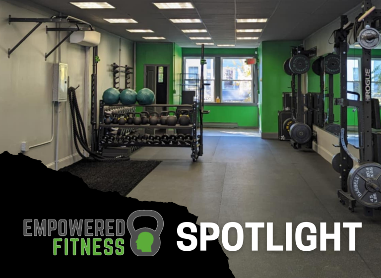 Image of RhinoFit's Client Spotlight highlighting Empowered Fitness a gym in Arlington Massachusetts