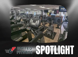 Image of RhinoFit's Client Spotlight highlighting United Fitness a gym in Winthrop, Maine and a gym in Augusta, Maine