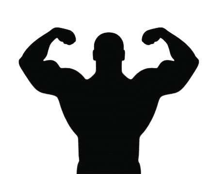 Body builder working out at a strength and conditioning gym
