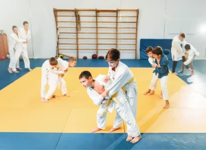 Image of students in martial arts class