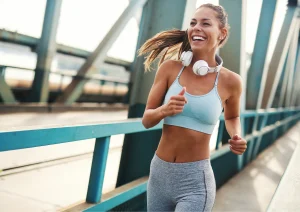 Image of a woman participating in outdoor training