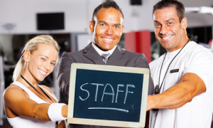 Image of gym staff who manage fitness club software management