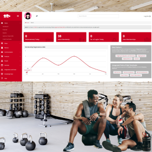 Image of stress-free software in gym managing membership