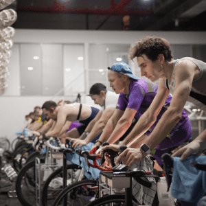 Image of class using cycling studio software