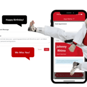 Image of messaging using personal trainer software