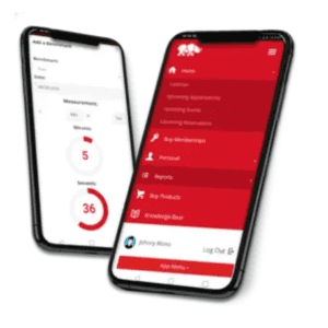 Image of workout tracking in personal trainer software portal