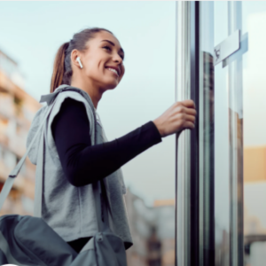 Image of door access reduce gym costs