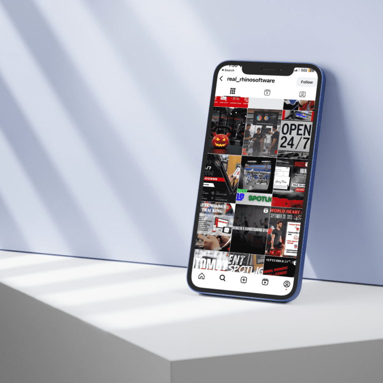 Image of social media for gyms social media post on Instagram