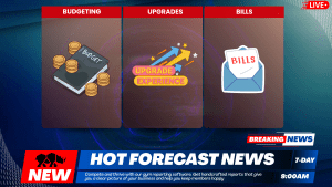 Image of reporting feature within the pilates studio software