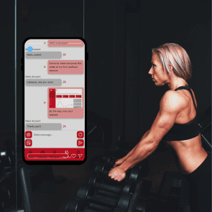 Image of email and sms marketing for a gym