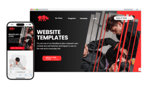 Image of website integration through pilates studio software