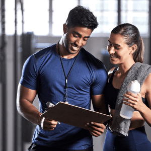 Image of progress tracker through workout tracker software