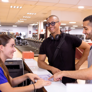 Image of gym attendance tracking between staff and member