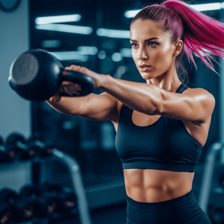 Image of member doing the gym spring break challenge