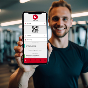 Image of a fitness pos system supporting mobile access