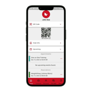 Image of mobile access being a gym trend in the gym setting 