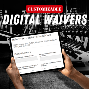 Image of gym waiver forms for a fitness facility