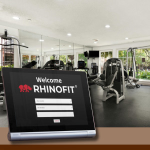 Image of a gym check-in system