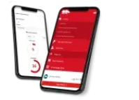 RhinoFit affiliate gym software displayed on a mobile device